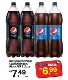 Fort Atacadista Pepsi - refrigerante cola original ou black pêt 2 litros oferta