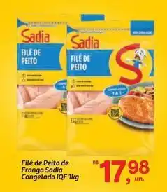 Fort Atacadista Sadia - filé de peito de frango congelado iqf oferta