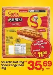 Fort Atacadista Sadia - salsicha hot dog oferta
