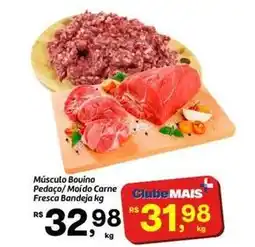 Fort Atacadista Bovino - músculo bovino pedaco/ morido carne fresca bandeja oferta