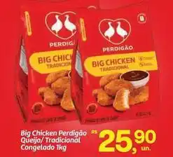 Fort Atacadista Perdigão - big chicken queijo/ tradicional congelado oferta
