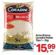 Fort Atacadista Coradini - arroz branco polido tipo 1 oferta