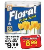 Fort Atacadista Floral - papel higiênico f. dupla oferta
