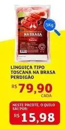 Assaí Atacadista Perdigão - linguiça tipo toscana na brasa oferta