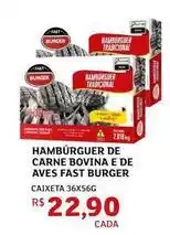 Assaí Atacadista Fast - hambúrguer de carne bovina e de aves burger oferta