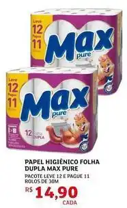 Assaí Atacadista Leve - papel higiênico folha dupla pure oferta