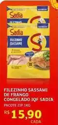 Assaí Atacadista Sadia - filezinho sassami de frango congelado iqf oferta