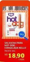 Assaí Atacadista Bello - salsicha para hot dog congelada oferta