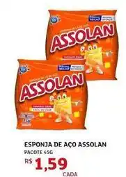 Assaí Atacadista Assolan - esponja de aço oferta