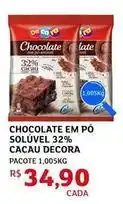 Assaí Atacadista De - chocolate em pó 32% cacau decora oferta