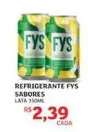 Assaí Atacadista Fys - refrigerante sabores oferta