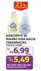 Assaí Atacadista Vida macia - amaciante de roupas vida oferta