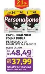 Assaí Atacadista Personal - papel higiênico folha dupla vip oferta