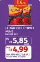 Assaí Atacadista Pacote - feijao preto tipo 1 oferta