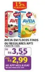 Assaí Atacadista Apti - aveia em flocos finos ou regulares oferta