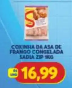 Atacadão Centro Sul Coxinha da asa de frango congelada sadia zip 1kg oferta