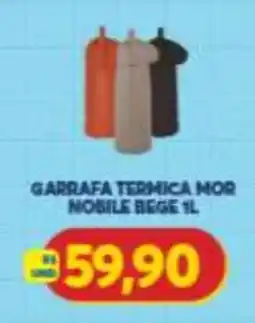 Atacadão Centro Sul Garrafa termica mor nobile bege 1l oferta