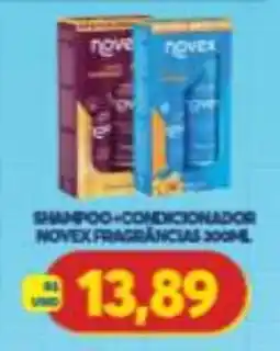 Atacadão Centro Sul Shampoo + condicionador novex fragrâncias oferta