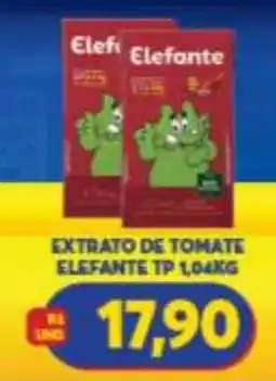 Atacadão Centro Sul extrato de tomate elefante oferta