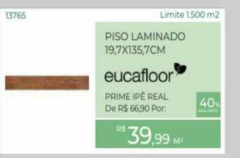 ABC da Construção Piso Laminado 19.7x135.7cm Eucafloor oferta