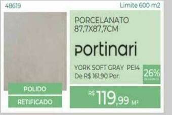 ABC da Construção Porcelanato 87.7x87.7cm Portinari oferta