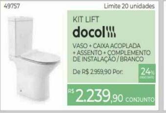 ABC da Construção Kit Lift Docol oferta