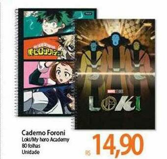 Atacadão Caderno Foroni oferta
