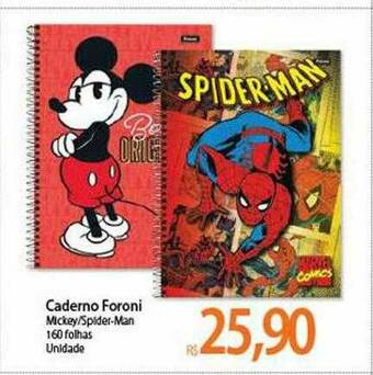 Atacadão Caderno Foroni oferta