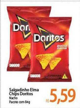 Atacadão Salgadinho Elma Chips Doritos oferta