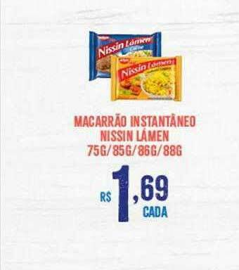Bahamas Supermercados Macarrão Instantâneo Nissin Lámen oferta