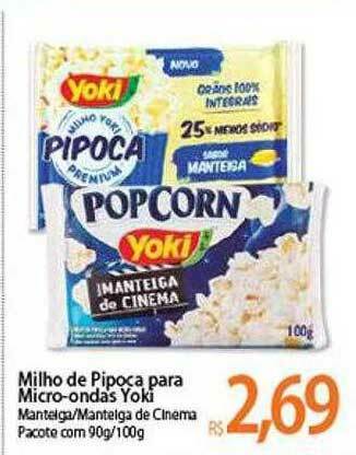 Atacadão Milho De Pipoca Para Micro-ondas Yoki oferta