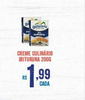 Bahamas Supermercados Creme Culinário Ibituruna oferta