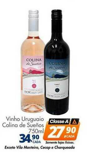 Delta Supermercados Vinho Uruguaio Colina De Sueños oferta