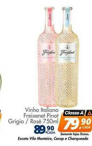 Delta Supermercados Vinho Italiano Freixenet Pinot Grigio Rosé oferta