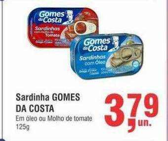 Higa Atacado Sardinha Gomes Da Costa oferta