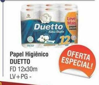 Higa Atacado Papel Higiênico Duetto oferta