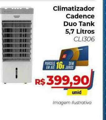 Hiper Moreira Climatizador Cadence Duo Tank oferta