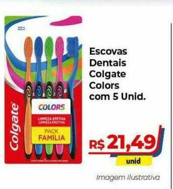 Hiper Moreira Escovas Dentais Colgate Colors oferta