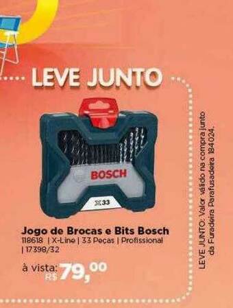 Lojas TaQi Jogo De Brocas E Bits Bosch oferta