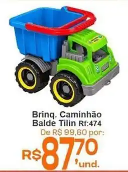 Cocipa Brinqu Caminhão Balde Tilin oferta