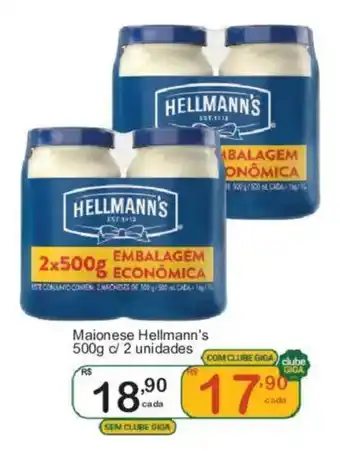 Giga Atacado Maionese hellmann's oferta