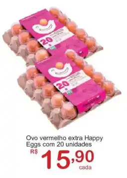 Giga Atacado Ovo vermelho extra happy oferta