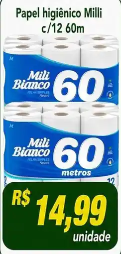 Compre Bem Papel higiênico Milli oferta