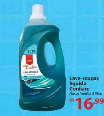 Nacional Lava-roupas Líquido Confiare oferta