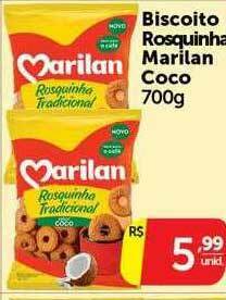 Pires Biscoito Rosquinha Marilan Coco oferta