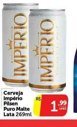 Pires Cerveja Império Pilsen Puro Malte Lata oferta