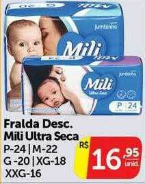 Pires Fralda Desc. Mili Ultra Seca oferta