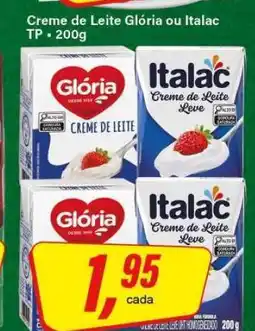 Rede Supermarket Creme de Leite Glória ou Italac oferta