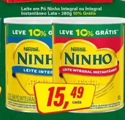 Rede Supermarket Leite em Pó Ninho Integral ou Integral Instantâneo Lata oferta