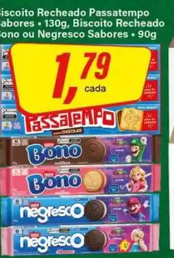 Rede Supermarket Biscoito Recheado Passatempo Sabores oferta